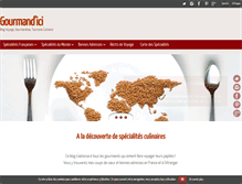 Tablet Screenshot of gourmandici.com